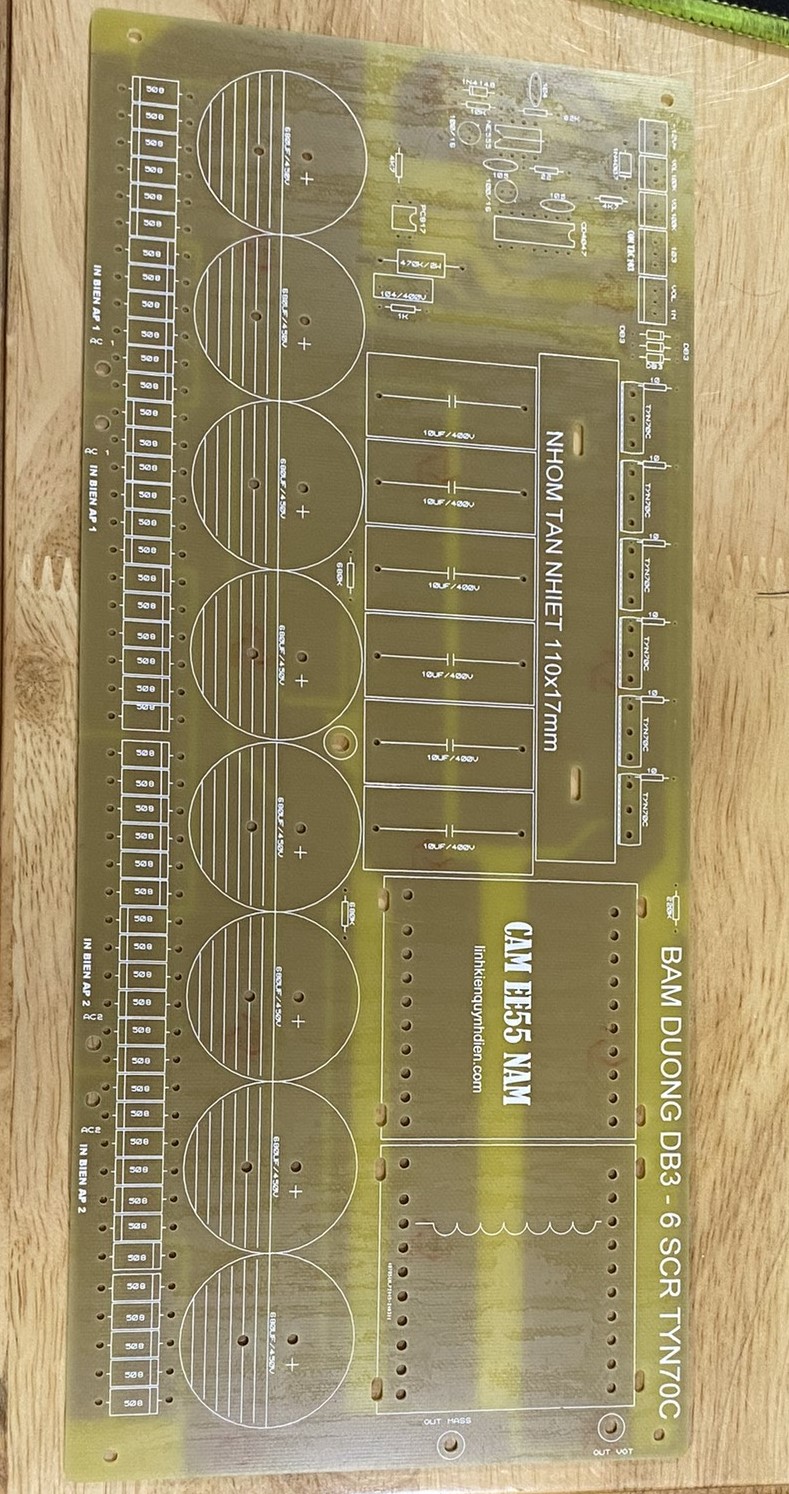 PCB Mạch Băm rời Db3 6 SCR băm dương