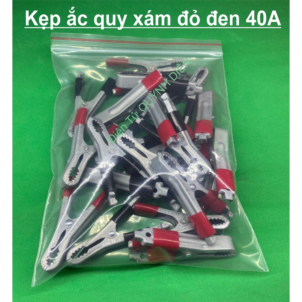 Kẹp Bình ắc quy có bao kẹp chì xám tốt loại 1 (túi 10 cặp)