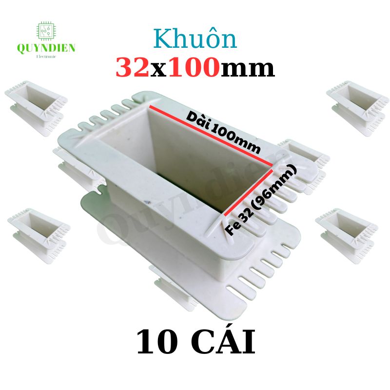 Khuôn nhựa quấn biến áp Fe silic 32x100mm