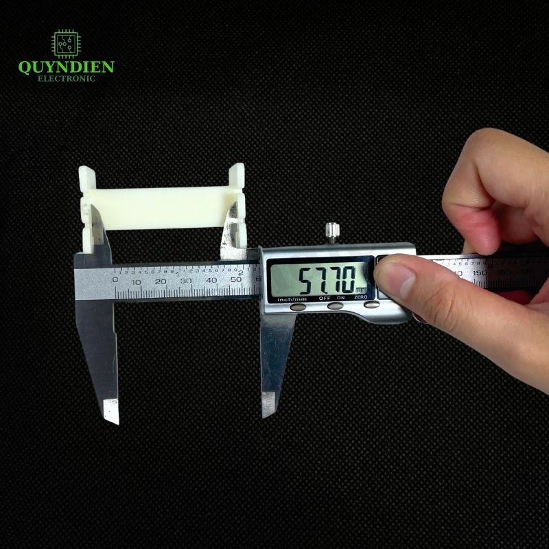 Lõi Nhựa Vuông Dài 64mm Quấn Cuộn Cảm Phân Tần Loa - Màu Trắng Sữa