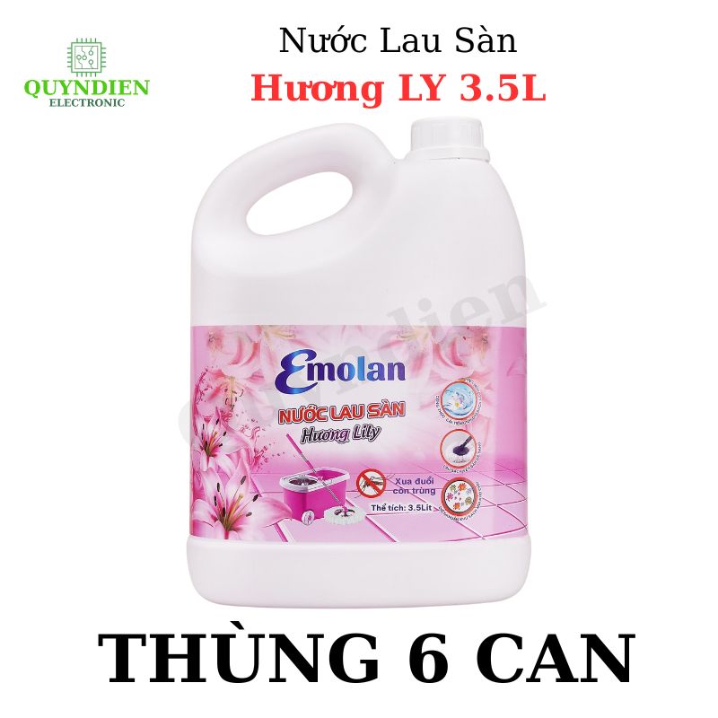 Nước lau sàn Emolan hương LyLy- 3.5L