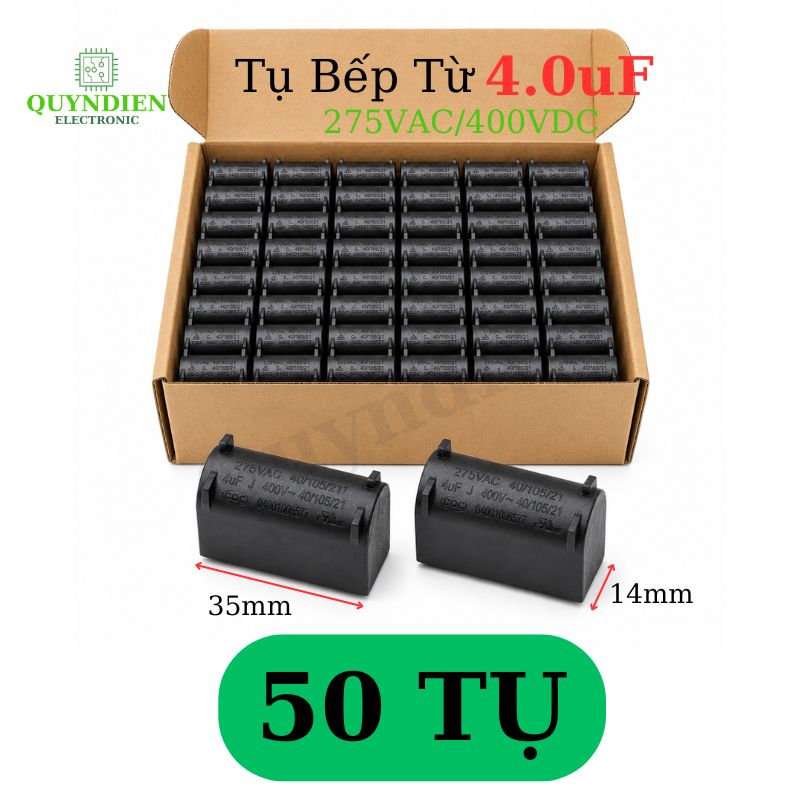 Tụ Bếp Từ 4uF - 400V Loại Đứng