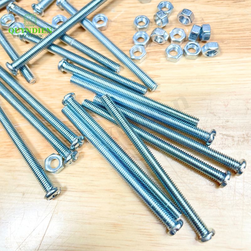 Ốc Vít M5x70mm Có Kèm Tán - Túi 100 Con