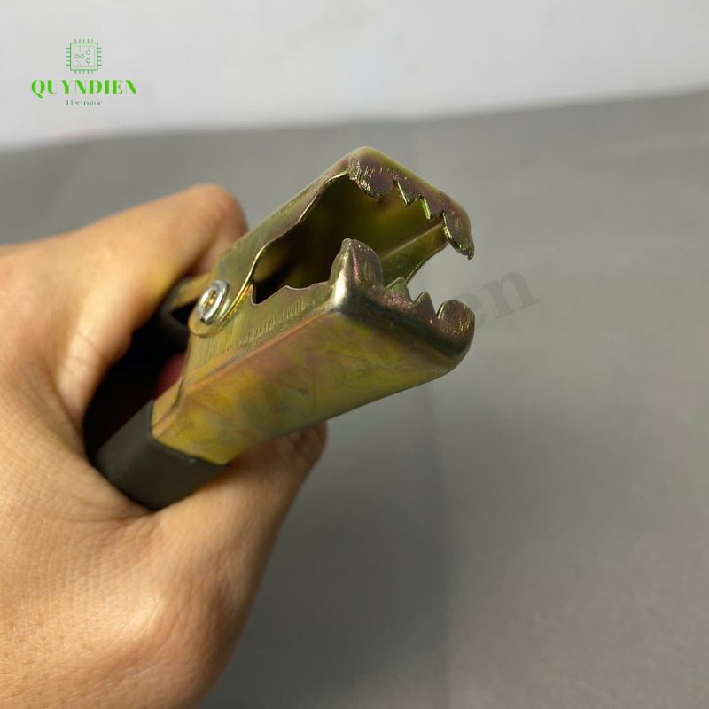 Kẹp ắc quy Acquy 100A Thép Không rỉ (Đỏ + Đen), 93mm, Lò Xo Cực Kì Khỏe.