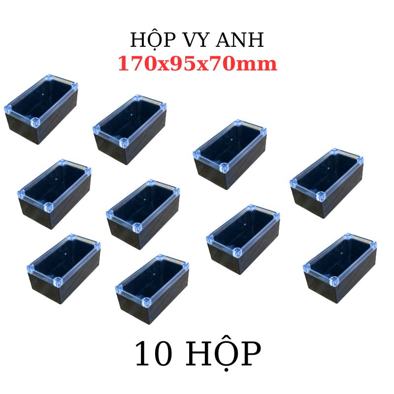 Hộp Nhựa Vy Anh 170x95x70mm Màu Đen