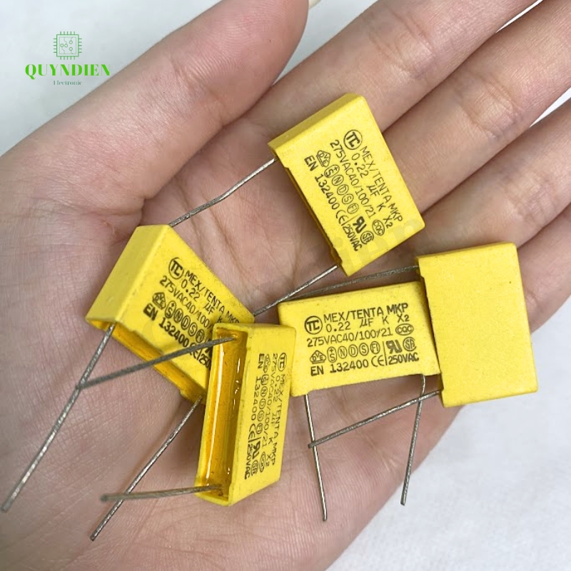 Tụ Kẹo Vàng 224K  0.22uF 275VAC-Xát Lớn