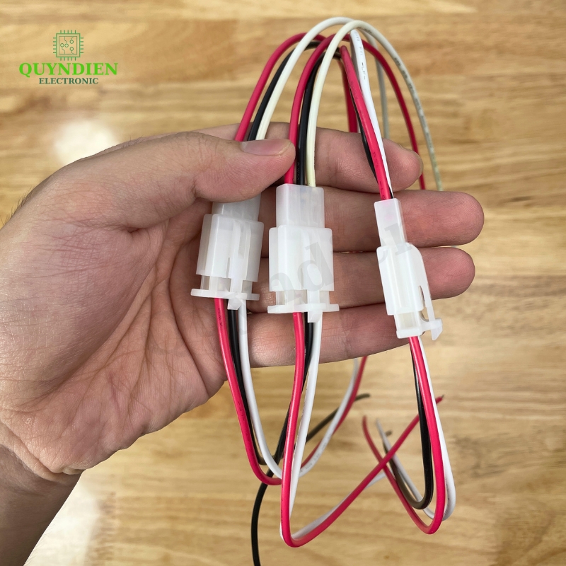 Jack Nối Dây Điện Đực Cái 3 PIN 2.8mm Cho Xe Máy Ô Tô