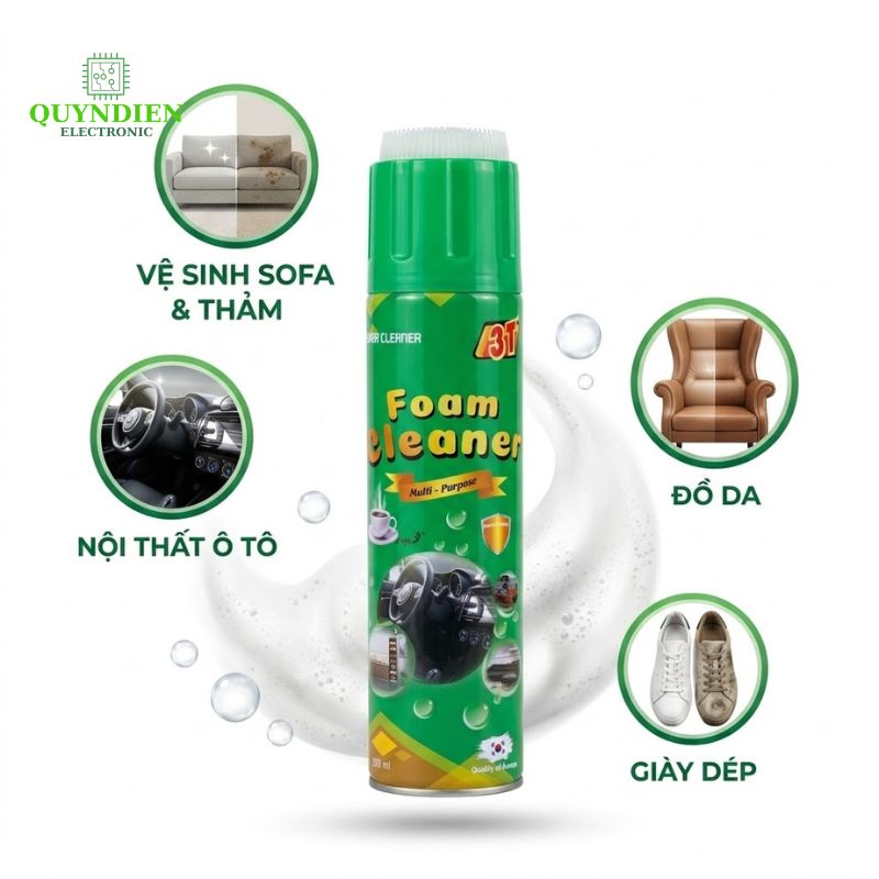 Bọt Tuyết Vệ Sinh Đa Năng FOAMCLEANER 3T - Thùng 12 Chai