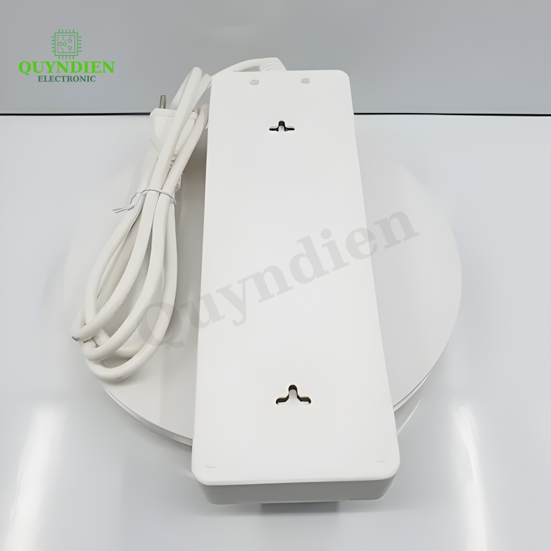 Ổ Cắm Chéo 10 Cửa 2200W 10A4 2 Nút Nguồn Siêu Bền Chống Cháy Chịu Nhiệt