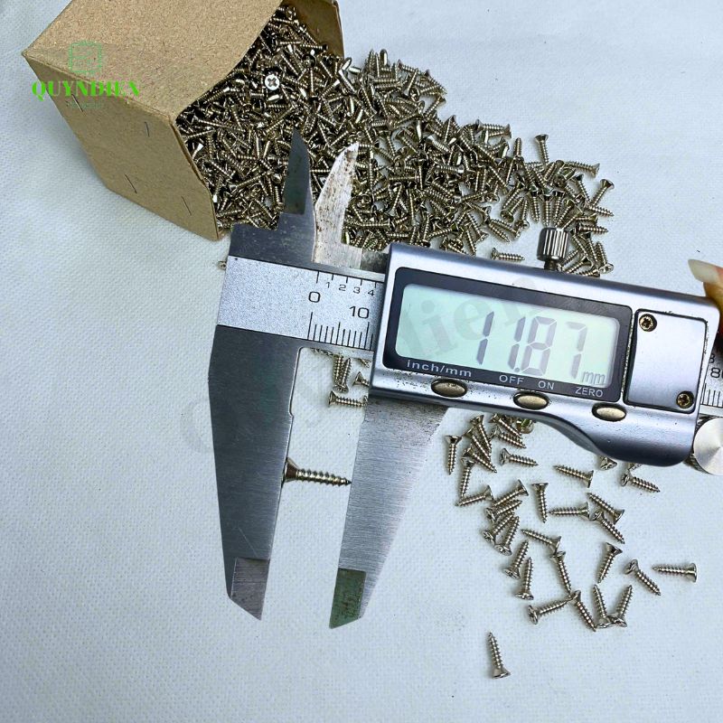 Ốc vít Thái M3x11mm ren xoắn đầu Col dài 11mm - 1.000 Con