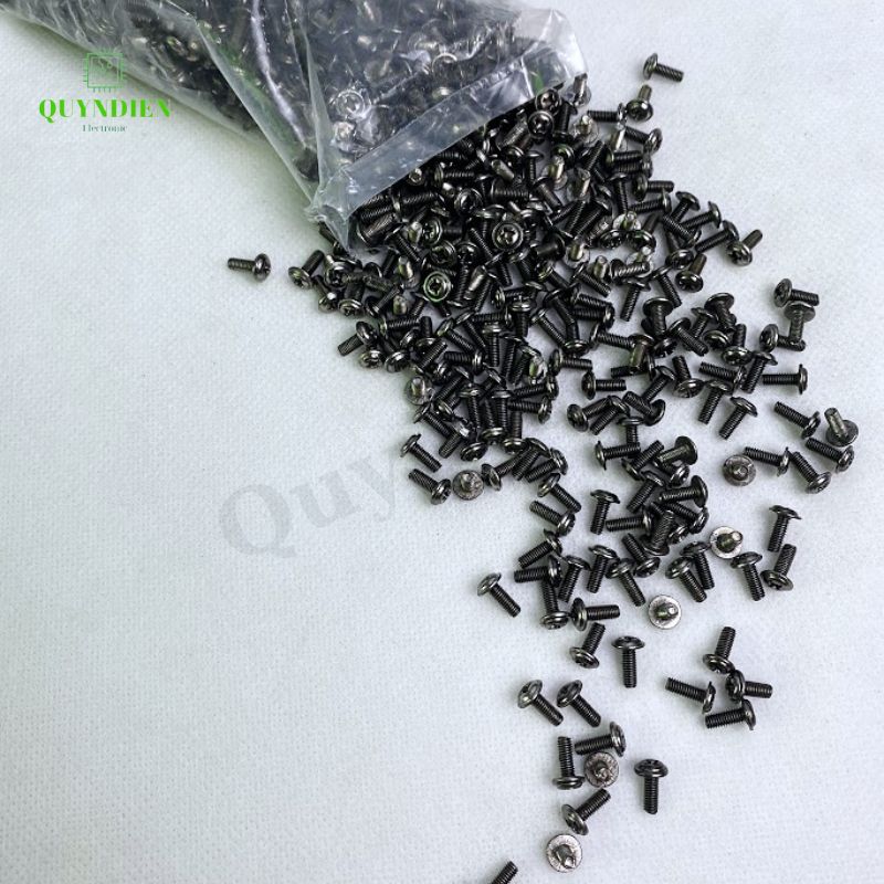 Ốc vít ren mịn M3x8mm đầu long đền dài 8mm - 100 Con