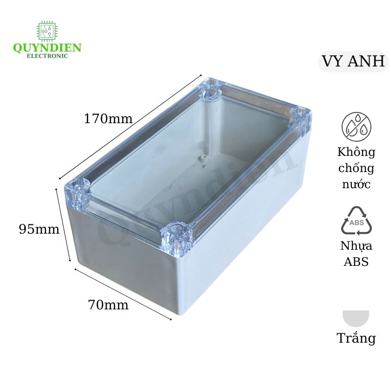 Hộp nhựa ABS 170x95x70mm VY ANH