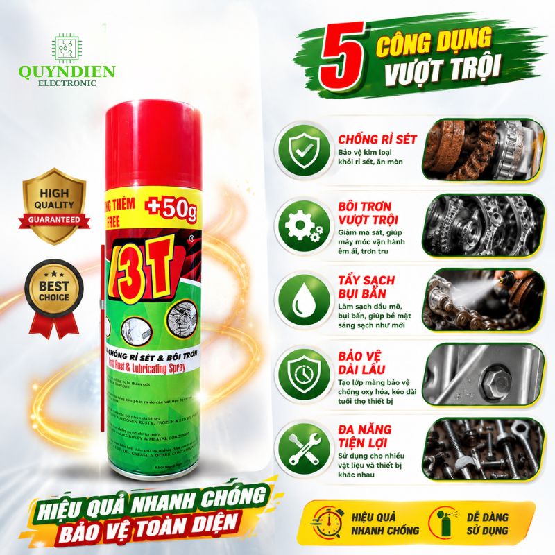 Chai Dầu Chống Rỉ Sét 3T 350g