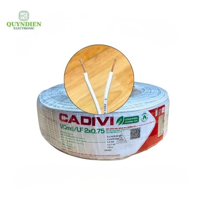 Dây Điện Cadivi Dây Đôi VCmd/LF 2x0.75