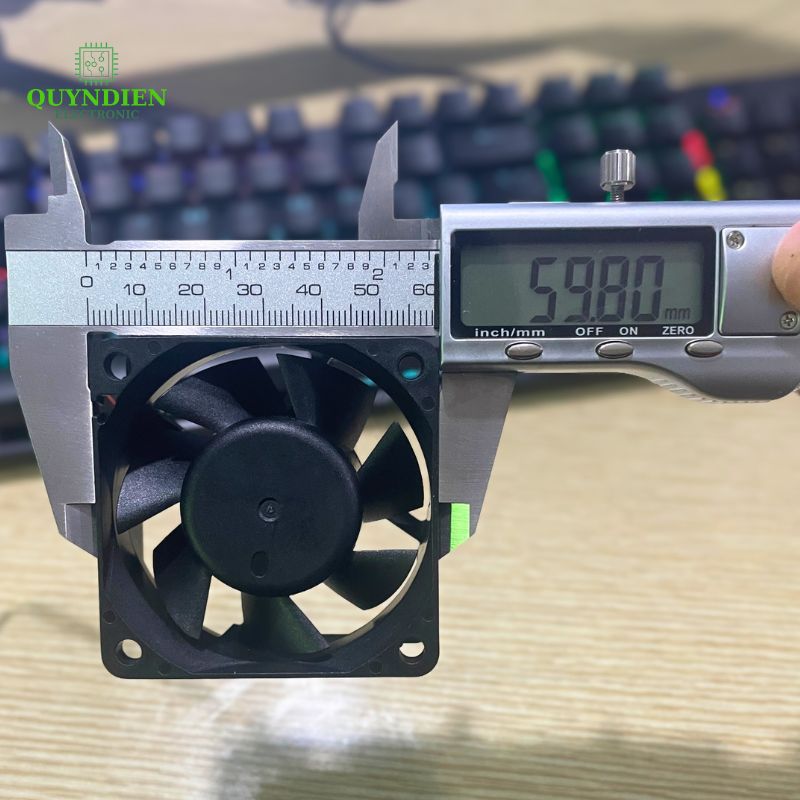Quạt Tản Nhiệt 12V 6x6x2.5cm 0.3A Không Chổi Than