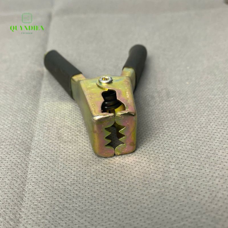 Kẹp ắc quy Acquy 100A Thép Không rỉ (Đỏ + Đen), 93mm, Lò Xo Cực Kì Khỏe.