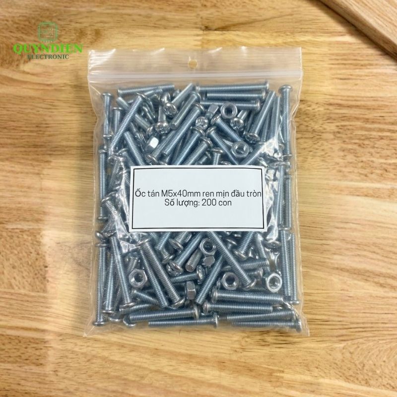 Ốc Vít M5x40mm Có Kèm Tán