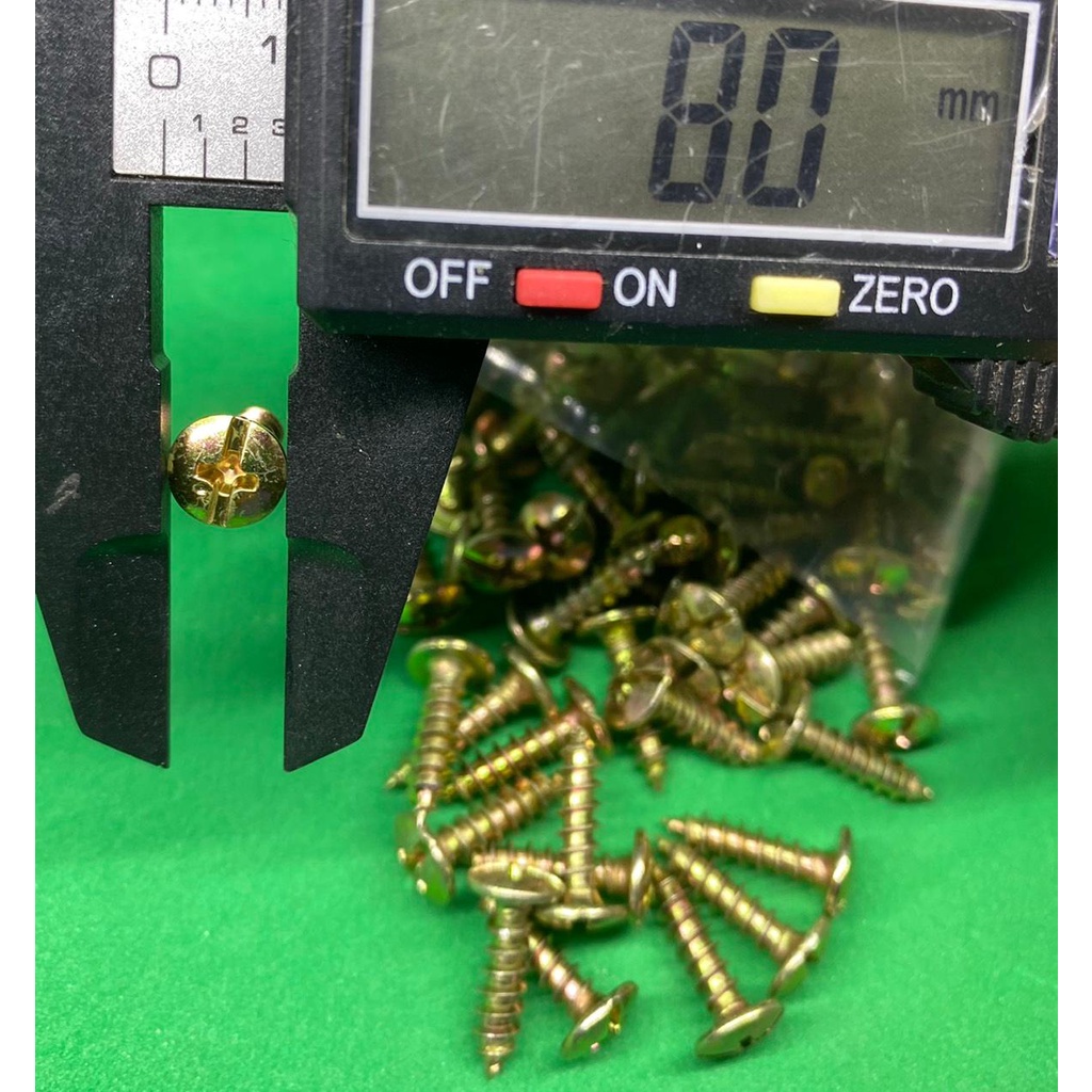 Ốc vít đầu dù răng xoắn 4mm dài 15mm một Túi khoản 100 con khoản 110g