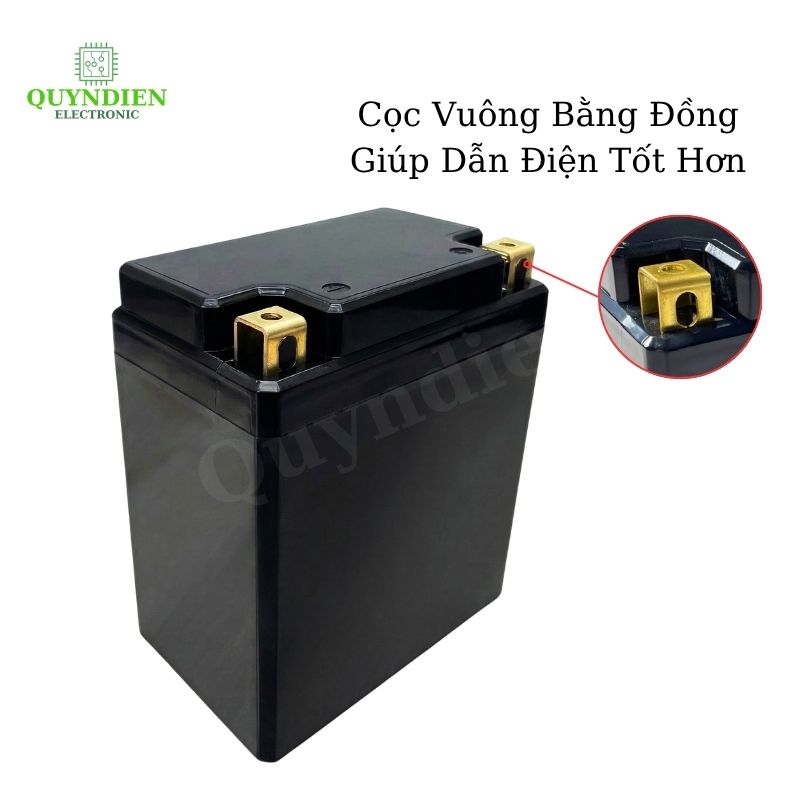 Vỏ Bình Đề Xe Máy YT7 Cọc Vuông Nắp Đục