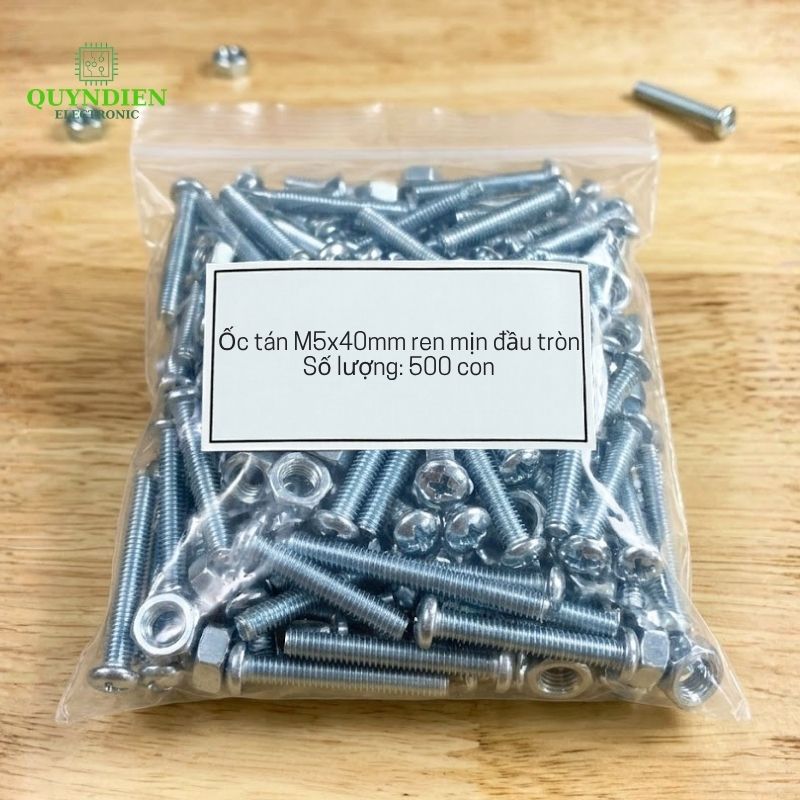 Ốc Vít M5x40mm Có Kèm Tán