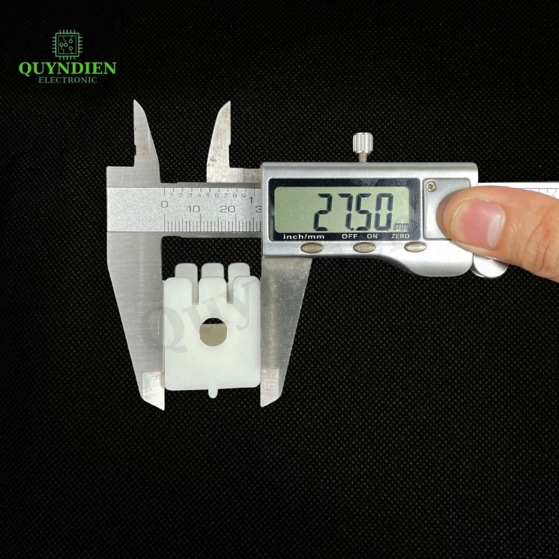 Lõi Nhựa Vuông Dài 60mm Quấn Cuộn Cảm Phân Tần Loa - Màu Trắng Sữa