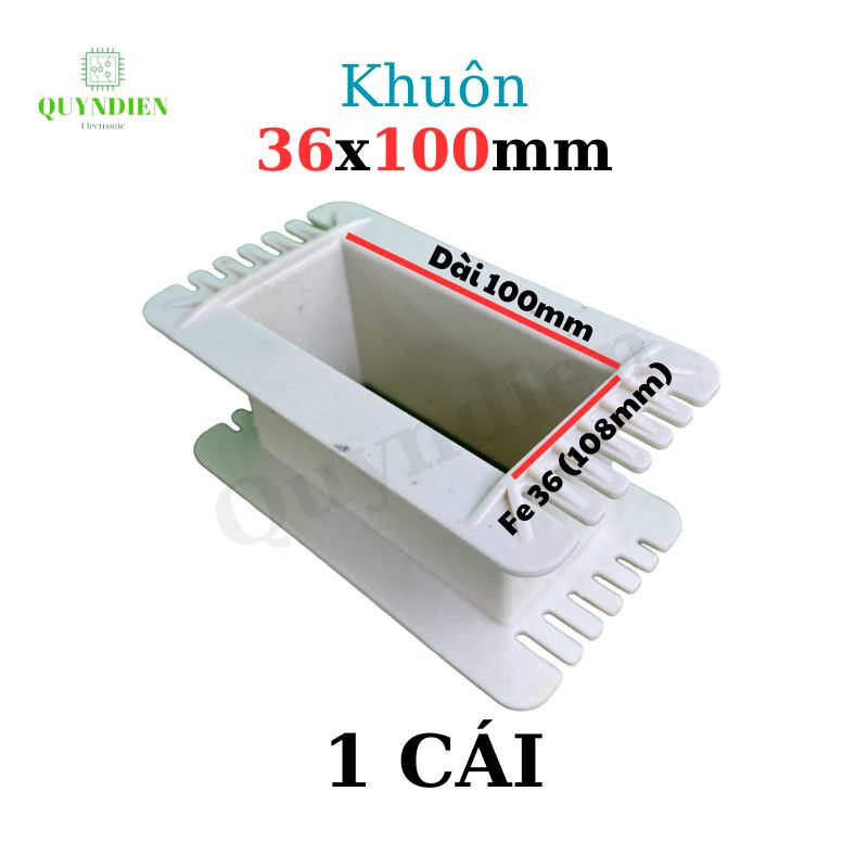 Khuôn nhựa quấn biến áp Fe silic 36x100mm