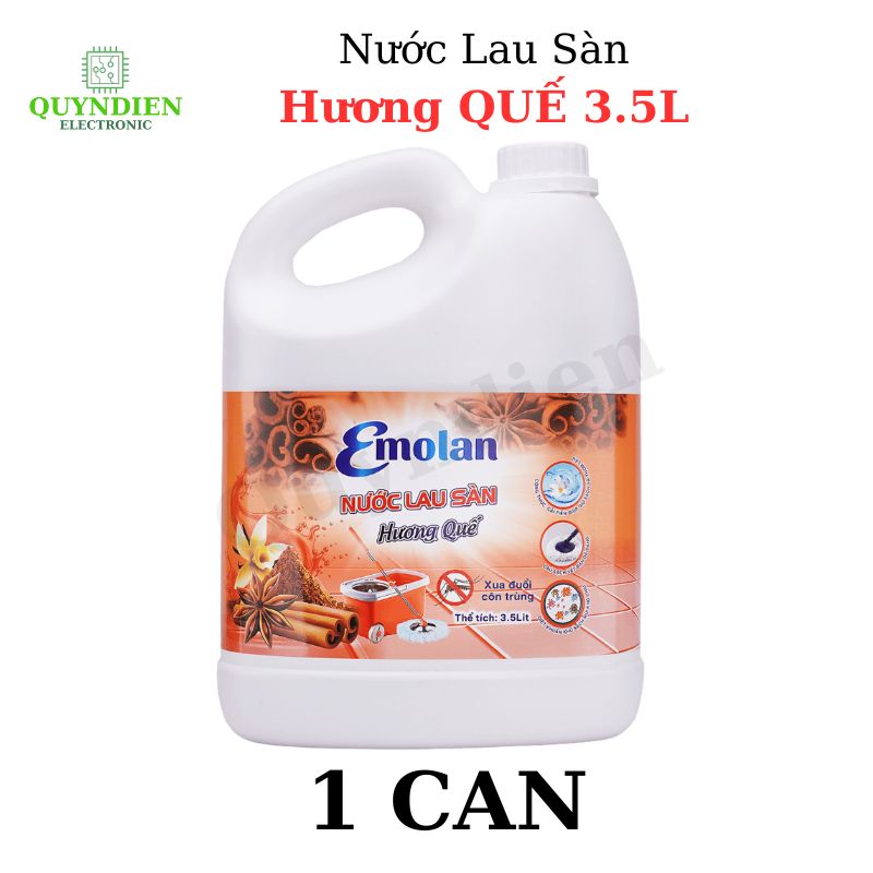 Nước lau sàn Emolan hương QUẾ - 3.5L