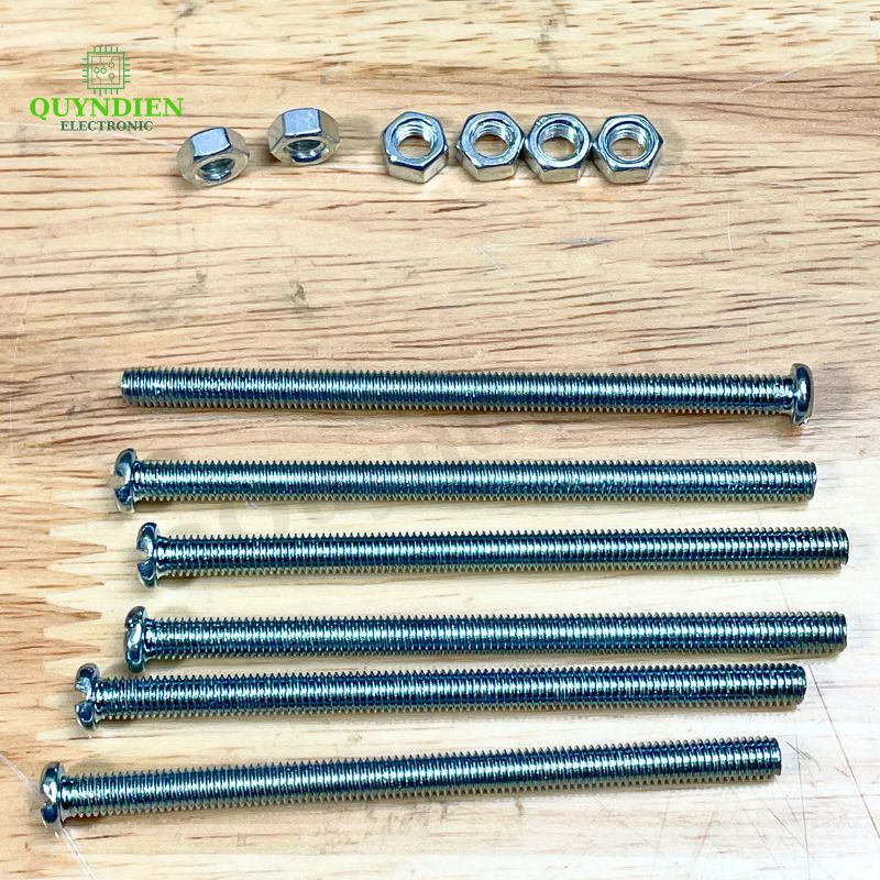 Ốc Vít M5x80mm Có Kèm Tán - Túi 100 Con