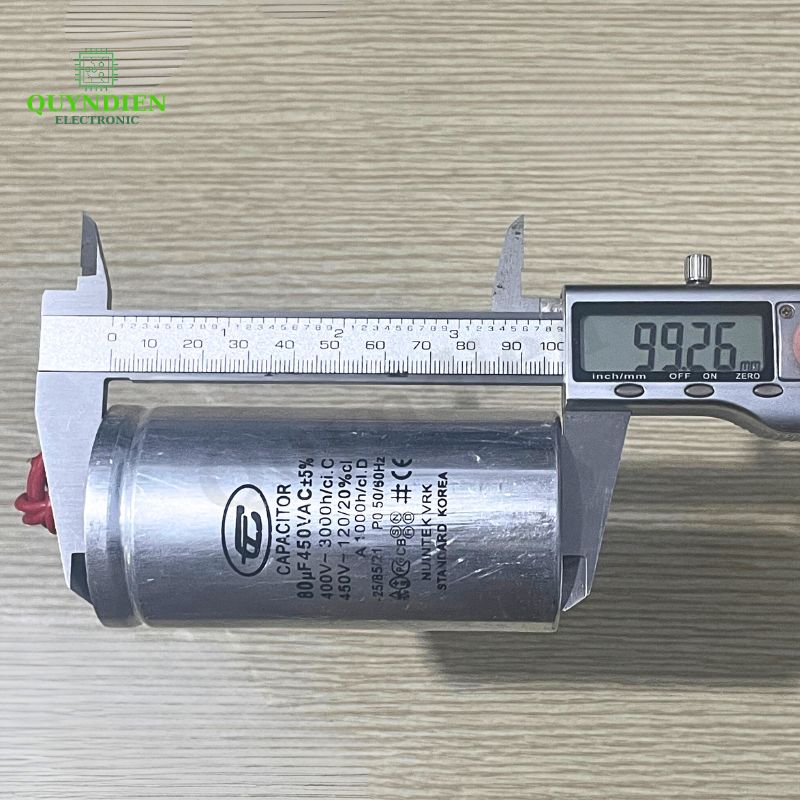 Tụ Nhôm Dây 80uF - 450V