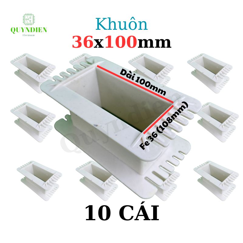 Khuôn nhựa quấn biến áp Fe silic 36x100mm