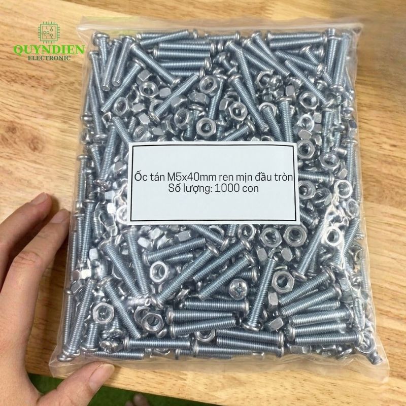 Ốc Vít M5x40mm Có Kèm Tán