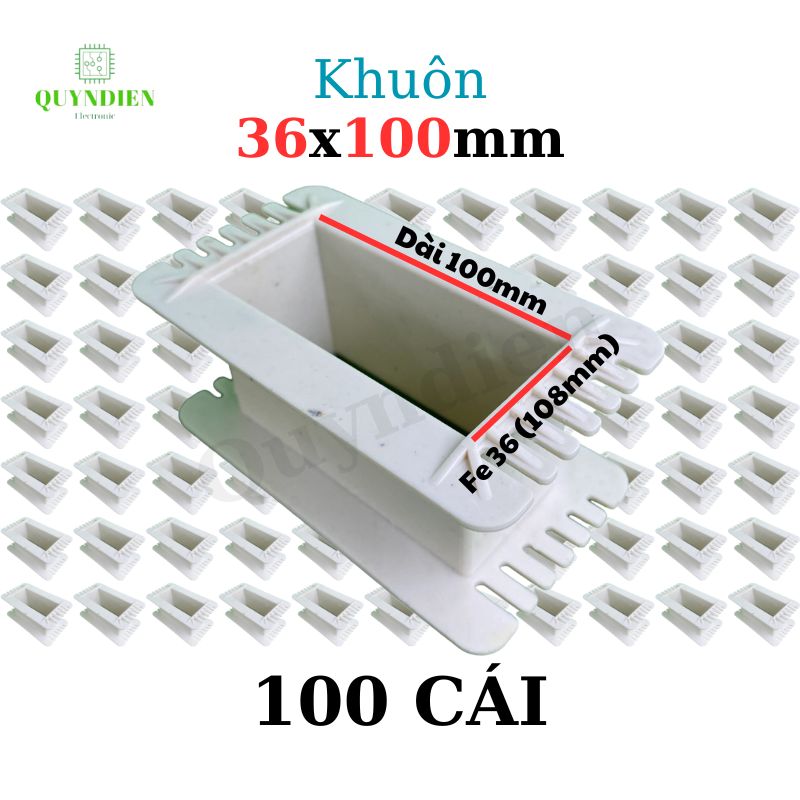Khuôn nhựa quấn biến áp Fe silic 36x100mm