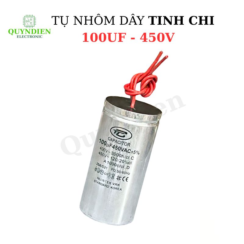 Tụ Nhôm Dây 100uF - 450V