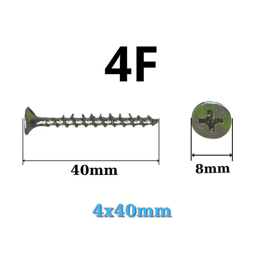 Vít vàng vít bắn gỗ 4F Túi 100 con=195g