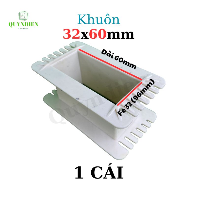 Khuôn nhựa quấn biến áp Fe silic 32x60mm