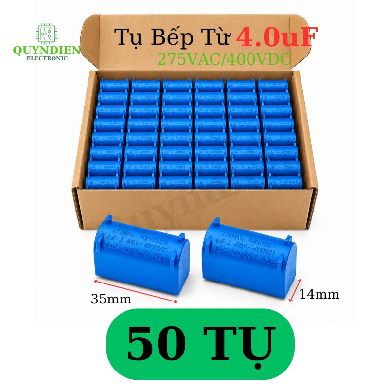 Tụ Bếp Từ 4uF - 400V Loại Đứng