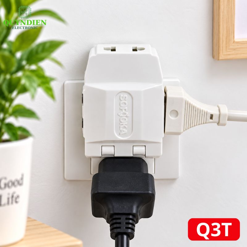 Ổ Cắm Gấp Gọn Chia 5 Cửa Thông Minh SOPOKA