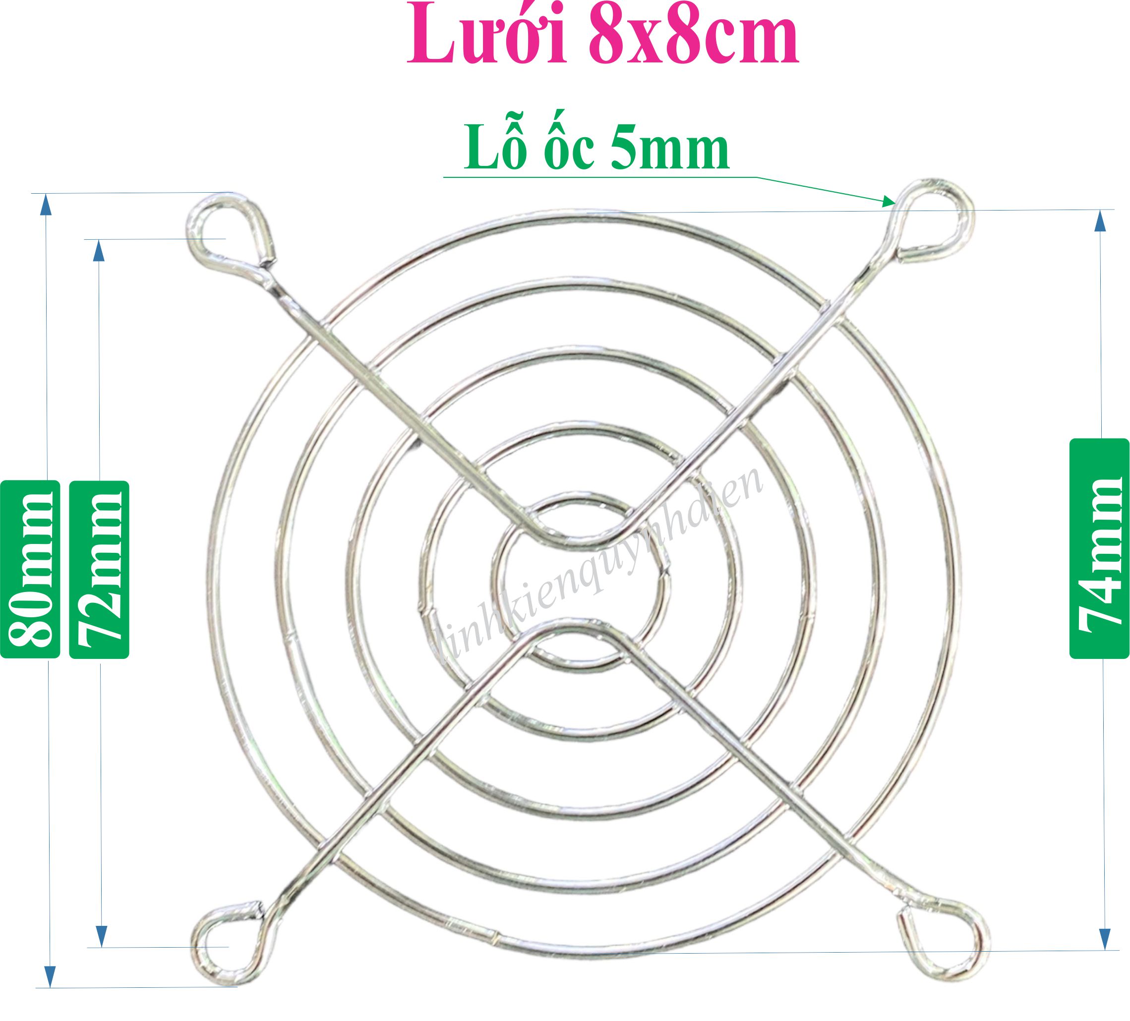 Tấm lưới bảo vệ quạt tản nhiệt 9x9cm