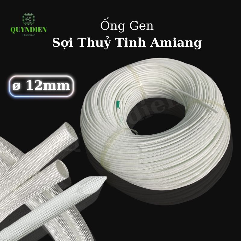 Ống gen sợi thuỷ tinh AMIANG chống cháy size 12mm