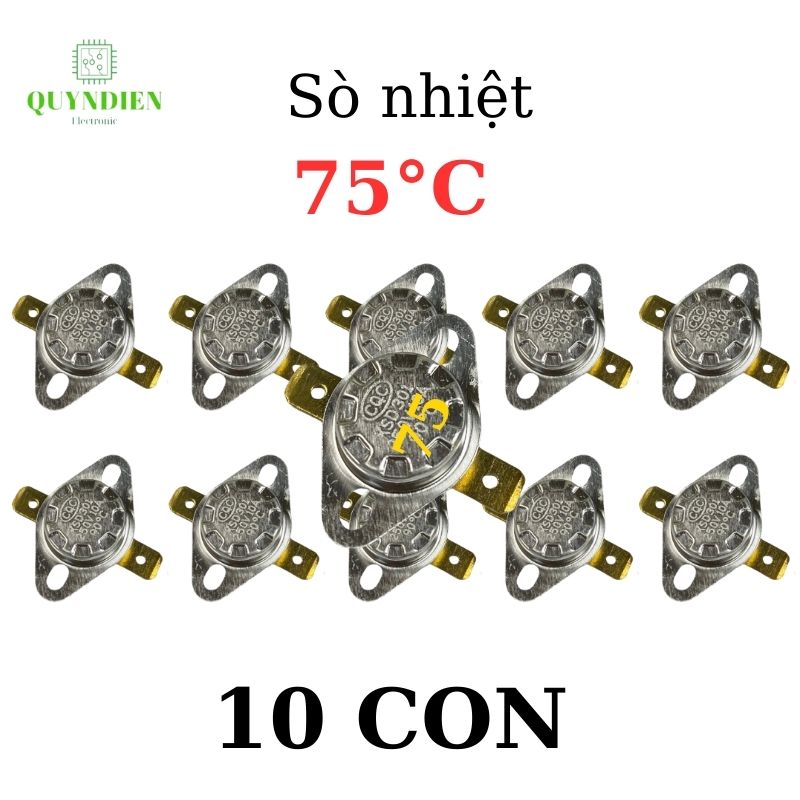 Rơ le nhiệt sò nhiệt 75℃