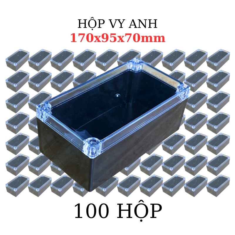 Hộp Nhựa Vy Anh 170x95x70mm Màu Đen