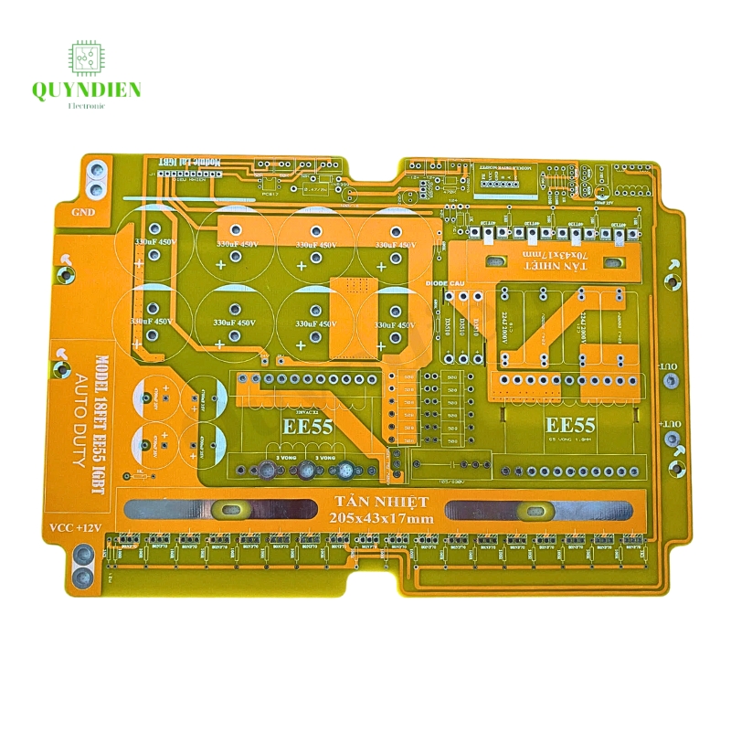 MẠCH PCB 18 FET EE55 IGBT AUTO DUTY – Kèm KA3525 + NE555 V4