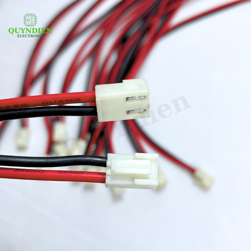 Dây Jack Nối XH2.54mm 2P – Dây Đỏ Đen Kết Nối Nguồn & Tín Hiệu