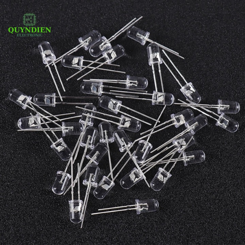 Đèn LED RGB 7 Màu Tự Nháy 5mm 2 Chân Siêu Sáng -10 bóng