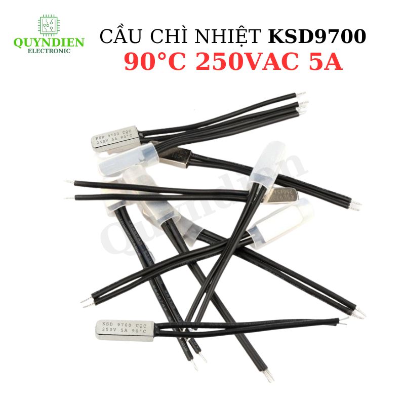 Cầu Chì Nhiệt KSD9700 90 Độ 250VAC 5A – 95mm