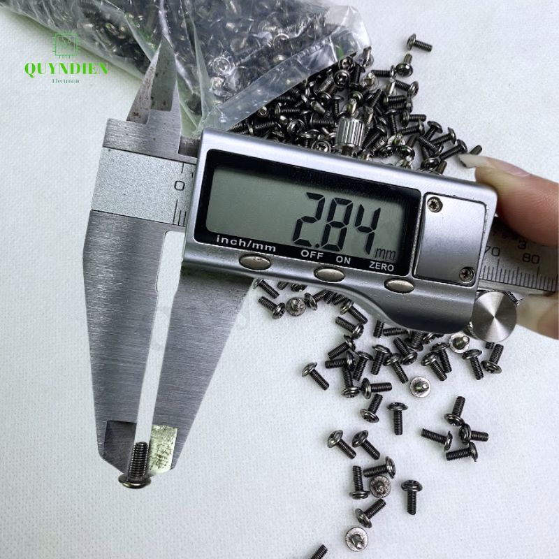 Ốc vít ren mịn M3x8mm đầu long đền dài 8mm - 1.000 Con