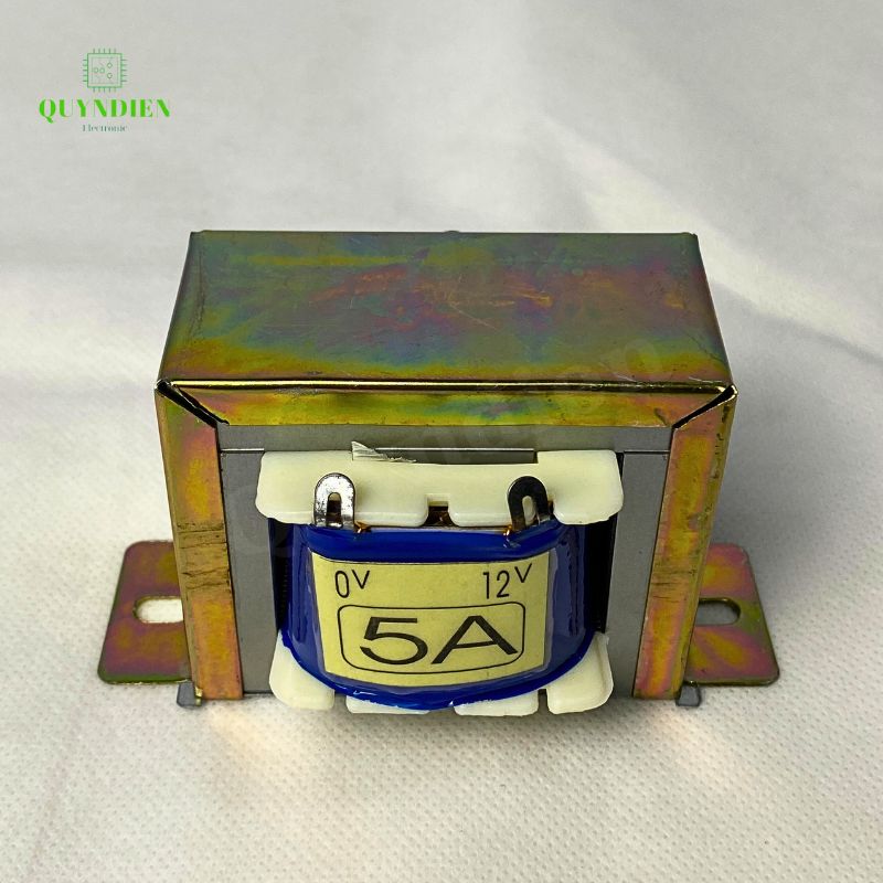 Biến áp 12V 5A dây đồng siêu bền (Minh Quang)