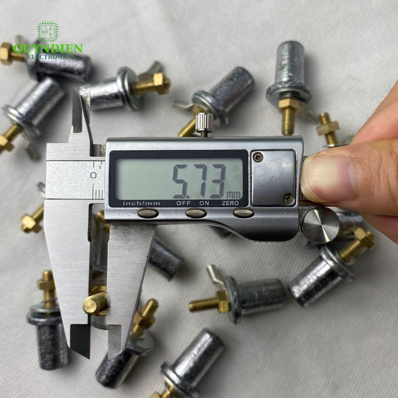 Cọc Chì M6 Đầu Cos – Cọc Cắm Ắc Quy Chì Axit, Đầu Nối Ren Đồng Chống Oxy Hóa