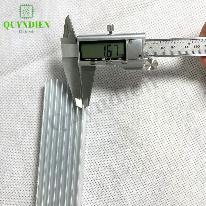 Nhôm Tản Nhiệt 8 Cánh Nhỏ Dài 1 mét 1000x43x17mm