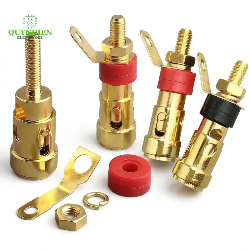 Trạm Loa Dạng Nhấn Mạ Vàng Loại Lớn